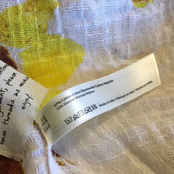 NWT Free People Naya Print Top in Ivory Combo - Picture 11 of 11